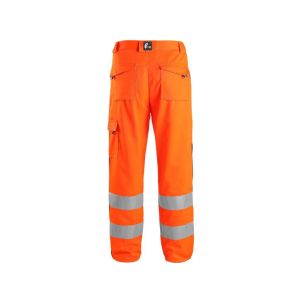 Męskie spodnie ostrzegawcze kolor CXS Norwich Canis wersja skrócona 170-176 cm kolor pomarańczowo-niebieskie - 2